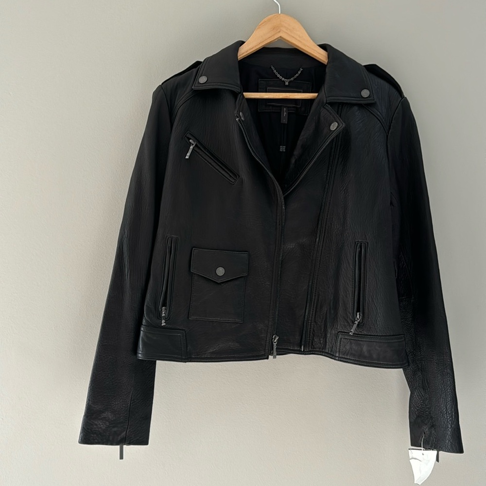 BCBG leather jacket